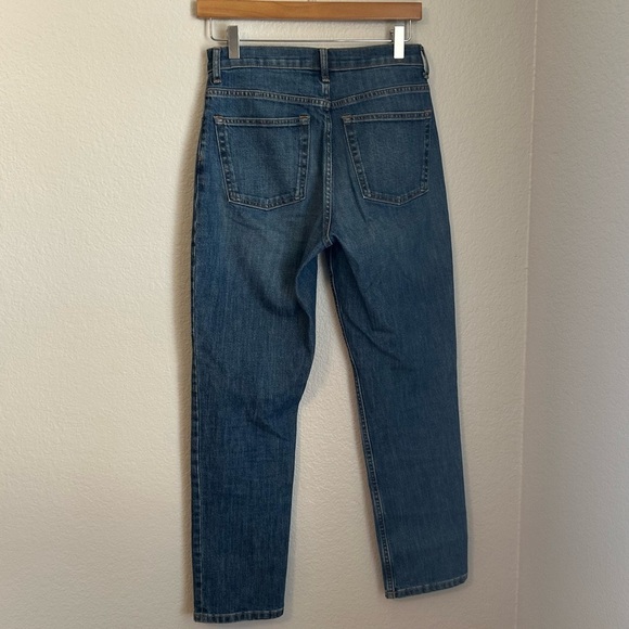 Everlane Womens High Rise Straight Leg “The Cheeky” Denim Jean, Size 26 - Picture 4 of 7